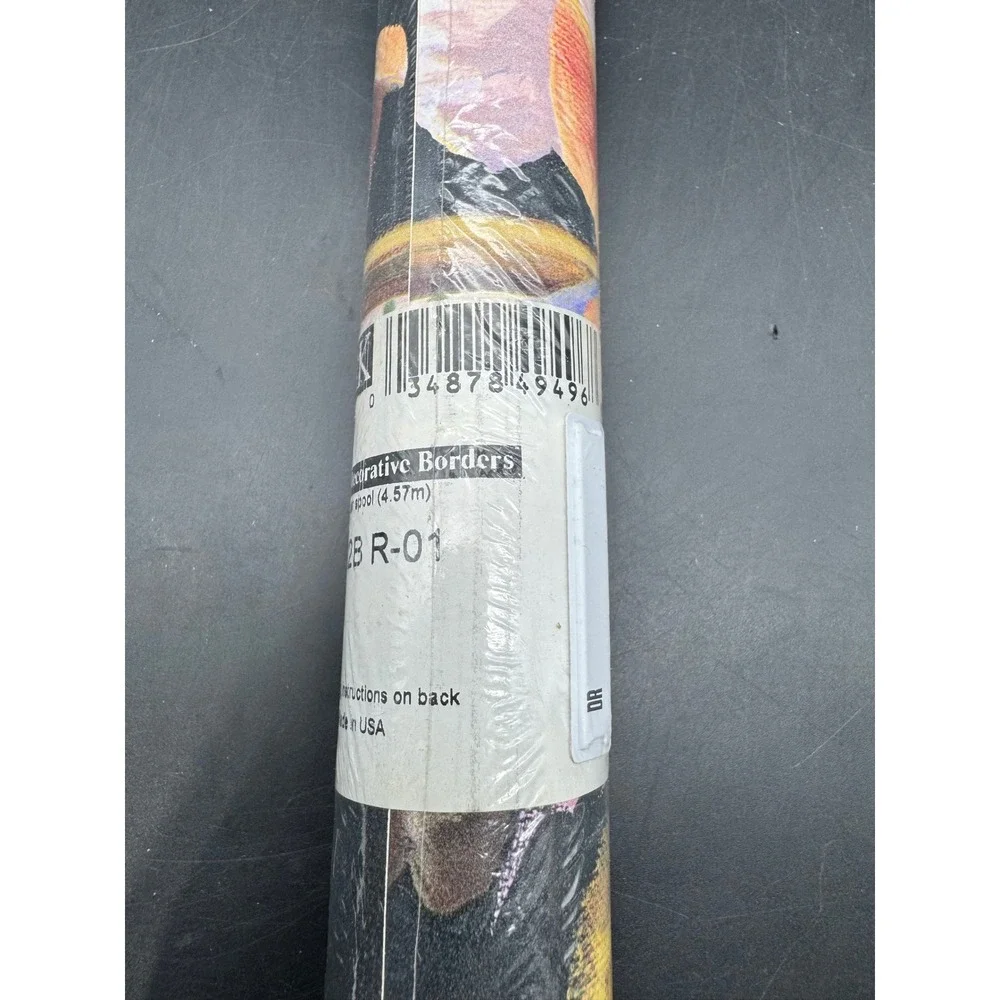 Vintage NOS York French Chef Pig Bistro Wallpaper Border 5 Yards Prepasted